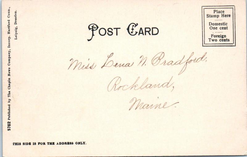 HARTFORD, CT Connecticut     WEST  MIDDLE  SCHOOL    1905    Postcard
