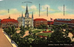 Louisiana New Orleans Jackson Square Curteich