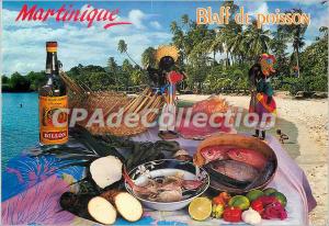 Postcard Modern Recipe Martinique Blaff Poisson