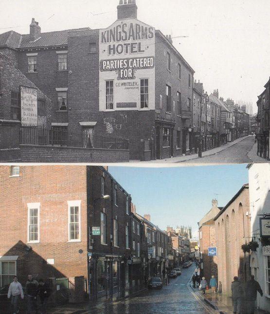 Fossgate Kings Arms Hotel Bluebell Inn 2x York Large Postcard s