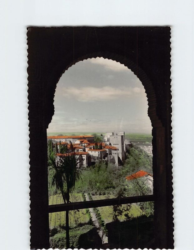 Postcard La Alhabra Vista desde El Generalife Granada Spain