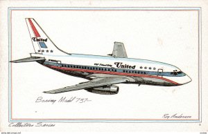 UNITED Boeing Model 737 Jet Airplane , 60-70s