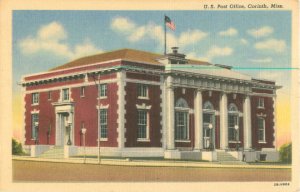 Corinth, Mississippi Post Office,  Linen Postcard Unused