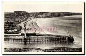 Modern Postcard Fecamp View from the cliff of Upstream