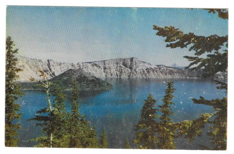 Crater Lake National Park Oregon Vintage Postcard