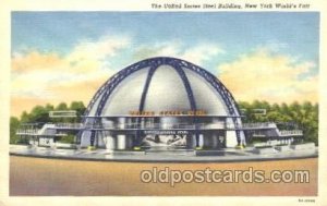 US Steel Building 1939 New York USA Worlds Fair Exposition Unused 