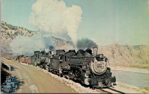 Trains Rio Grande & Western Locomotives 491 & 492