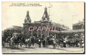 Old Postcard Treport Casino Municipal day of a rally organized by management ...