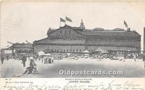 Balmer's Bathing Pavilion Coney Island, NY, USA Amusement Park 1906 glitter o...