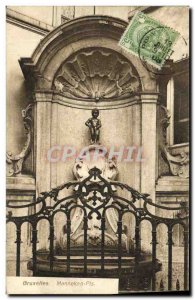 Old Postcard Brussels Manneken Pis