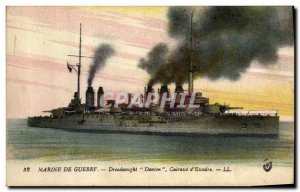 Old Postcard Boat War Navy Dreadnought Danton Breastplate Wing