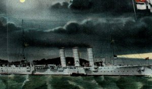 SMS Lübeck German Imperial Navy Cruiser Ship WWI c1910s