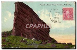 Colorado- Creation Rock- Mount Morrison- Old Postcard