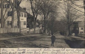 Street View - Newmarket NH Cancel c1905 Real Photo Postcard