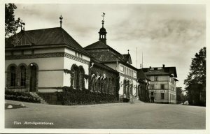 sweden, FLEN, Järnvägsstationen, Railway Station (1940s) RPPC Postcard