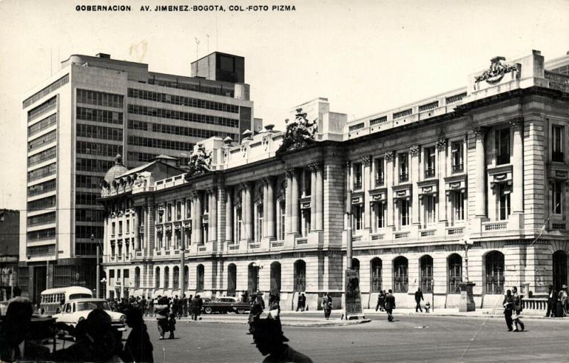 colombia, BOGOTA, Gobernacion, Av. Jimenez (1960) Postcard, Red Cancel