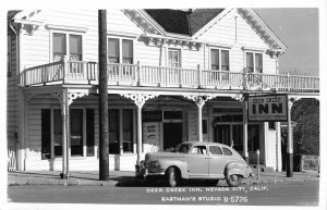 RPPC Deer Creek Inn, Nevada City, CA Eastman's Photo ca 1950s Vintage Postcard