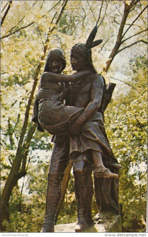 Minnesota Minneapolis Minnehaha and Hiawatha Statue Minnehaha Park