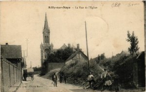 CPA AILLY-sur-NOYE - La Rue de l'Église (515273)