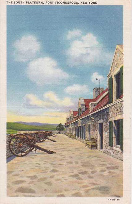 The South Platform - Fort Ticonderoga NY, New York pm 1940