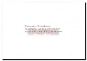 Postcard Modern View of Rudesheim Drosselgasse