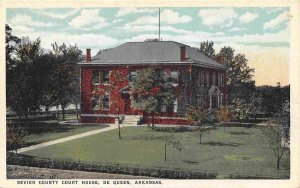 Sevier County Court House De Queen Arkansas 1920s postcard