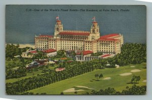 The Breakers Hotel Palm Beach Florida Postcard 