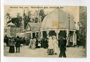 3130260 SWEDEN Children's Day 1907 Nations street American Bar