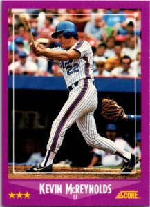 1988 Score Baseball Card Kevin McReynolds New York Mets sk20617