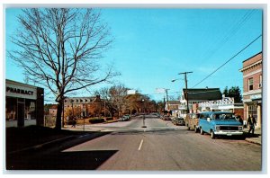 c1950's Pharmacy Business Section Home of University of NH Durham NH Postcard 