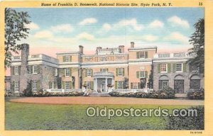 Home of Franklin D Roosevelt Hyde Park, NY, USA Unused 