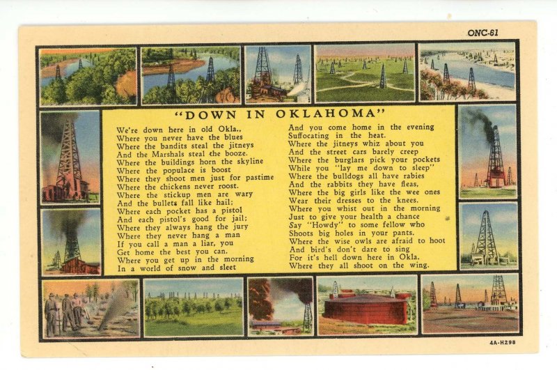 OK - Down in Oklahoma. Poem & 14 Views