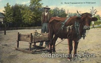 Rural transportation in Dixie land Animal Drawn Unused 