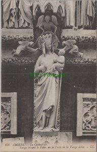 France Postcard - Amiens, La Cathedrale - Vierge Ornant Le Pilier RS33810