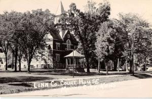 Mound City Kansas Linn Court House Real Photo Antique Postcard K31309