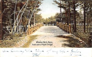 Front View of Rustic Bridge Whalom Park, Massachusetts  