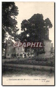 Old Postcard Fontaine Milon Chateau du Chatelet