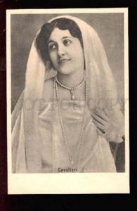 028182 CAVALIERI Italian Opera Star in White Vintage PC