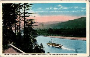 From Tanner Creek Looking Toward Castle Rock Columbia River Highway Postcard M21