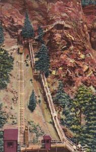 Colorado Colorado Springs Eagle Nest Observation Point & Incline Railway At S...