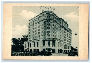 c1940s The General Brock Hotel Niagara Falls Ontario Canada Vintage Postcard