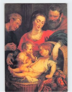 Postcard Holy Family By P. P. Rubens, Palatine Gallery, Florence, Italy