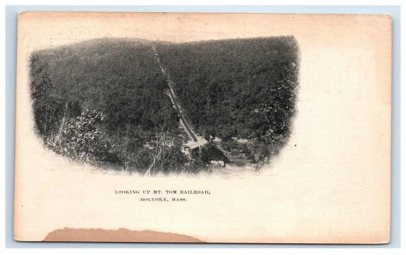 Very Early Holyoke MA Mt. Tom Railroad Private Mailing Card Postcard