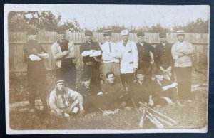 Mint USA Real Picture Postcard Berks Co Pa Baseball Players Team