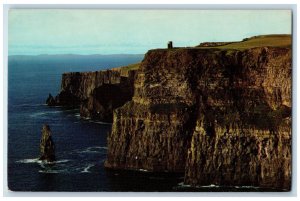 c1960's View of Cliffs of Moher County Clare Ireland Vintage Unposted Postcard
