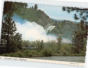 Postcard Cascade Lake Spillway, Cascade, Idaho