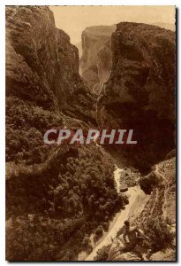 Modern Postcard Gorges of Verdon Grand Entree Cafion to Point Sublime