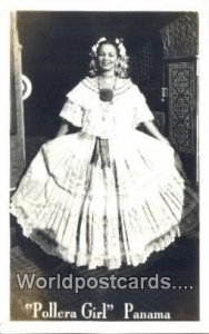 Real Photo Pollera Girl Panama Panama Unused 