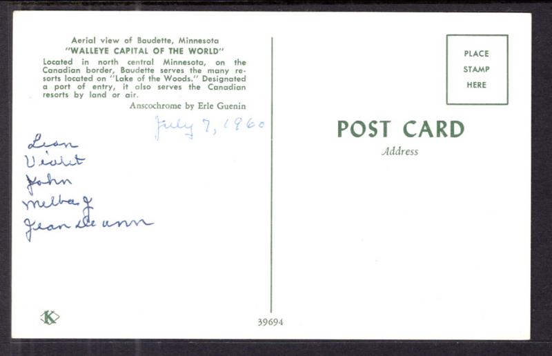 Bird's Eye View,Baudette,MN BIN