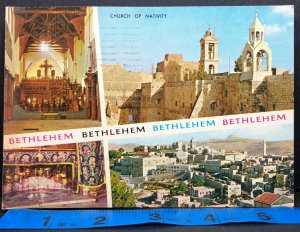 Bethlehem Israel Church of the Nativity Vintage Postcard